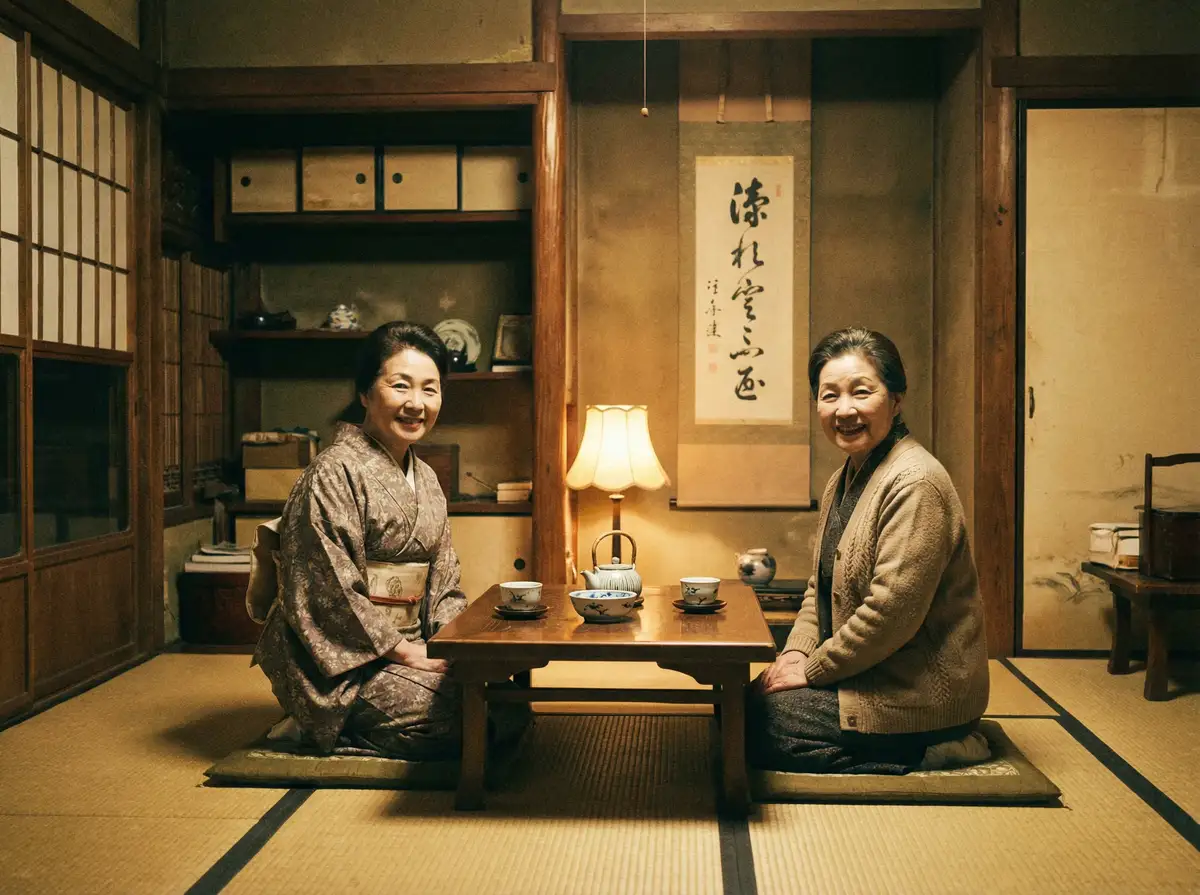 两位优雅的 四虎tv-四虎tv热门视频|在线视频免费高速播放 在日式茶室中品茶交谈